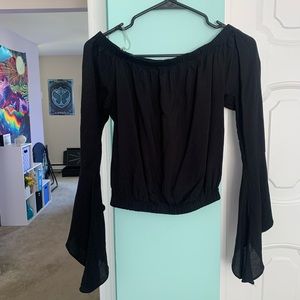 Off Shoulder Bell Sleeved Top